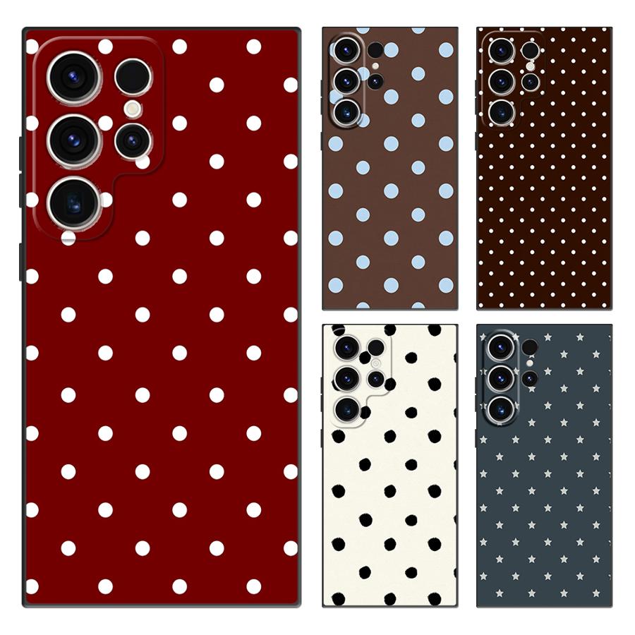 Phone Cases Samsung S24 - Retro Polka Dots Funda Phone Cover