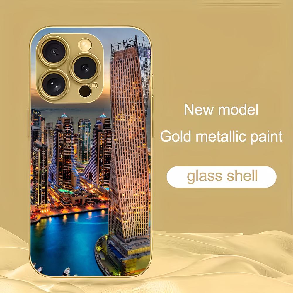 Phone Cases Dubai - Dubai city skyline Phone Case Gold-plated