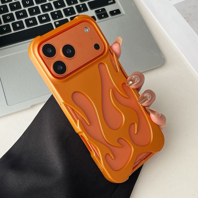 Phone Cases Dior - Luxury 3D Flame Frosted Hollow Breathing