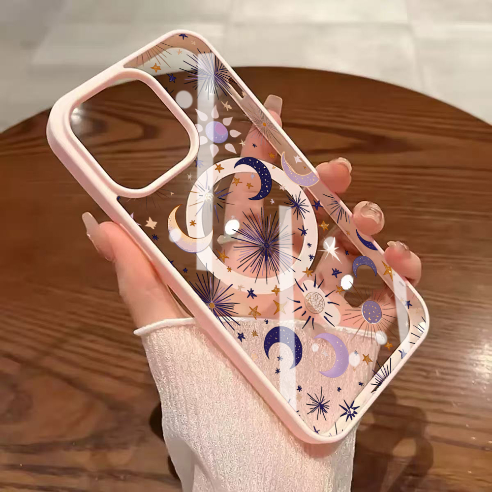 Phone Cases Y2K - Stars Moon Y2K Clear Case For
