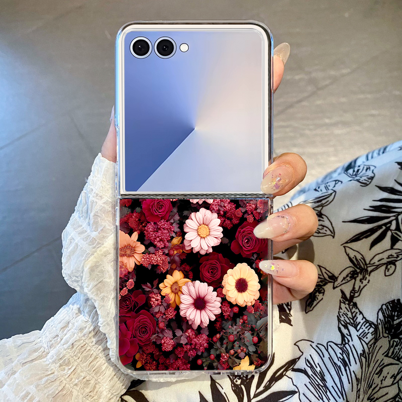 Phone Cases Z Fold 7 - Little Flower Pattern Phone Case For