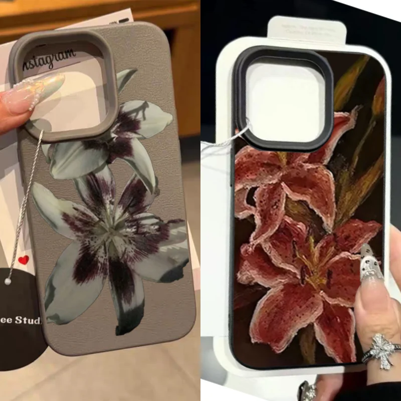 Phone Cases Dior - Elegant Flower Lily Case For Samsung
