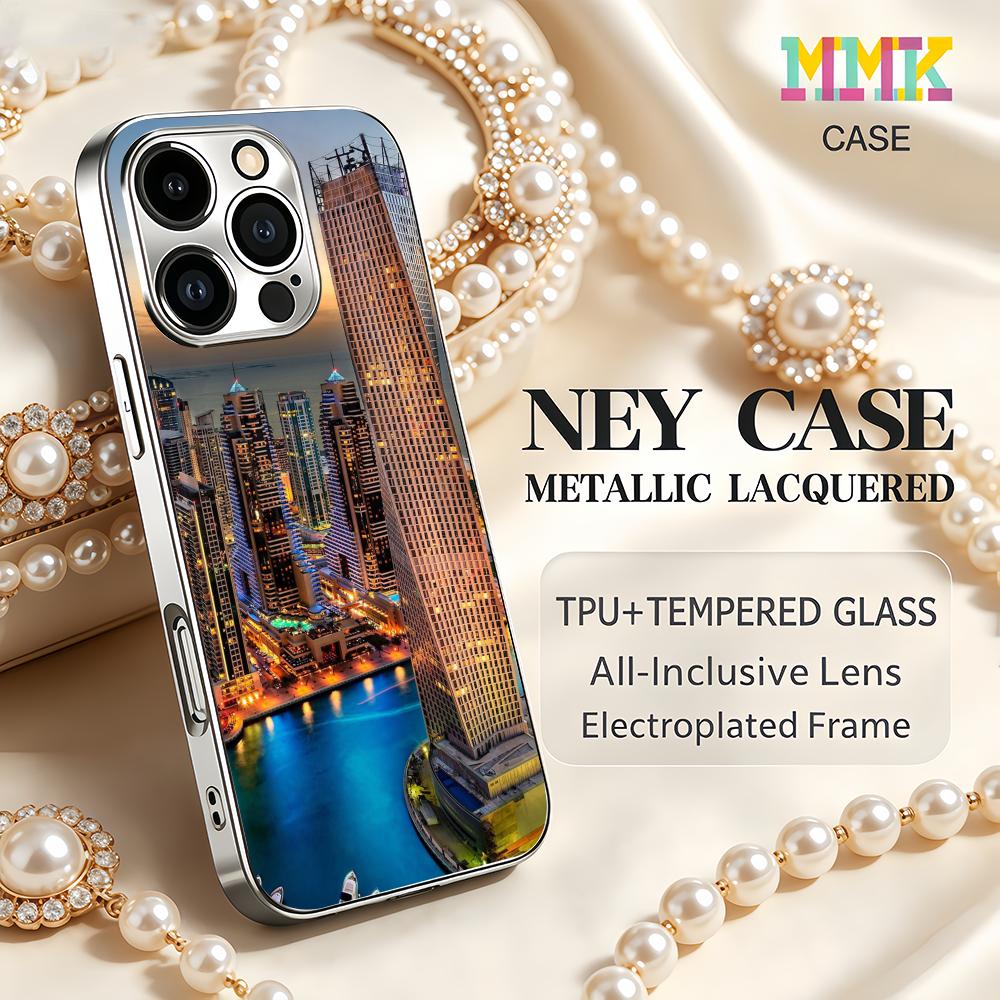 Phone Cases Dubai - Dubai city skyline Phone Case Silver