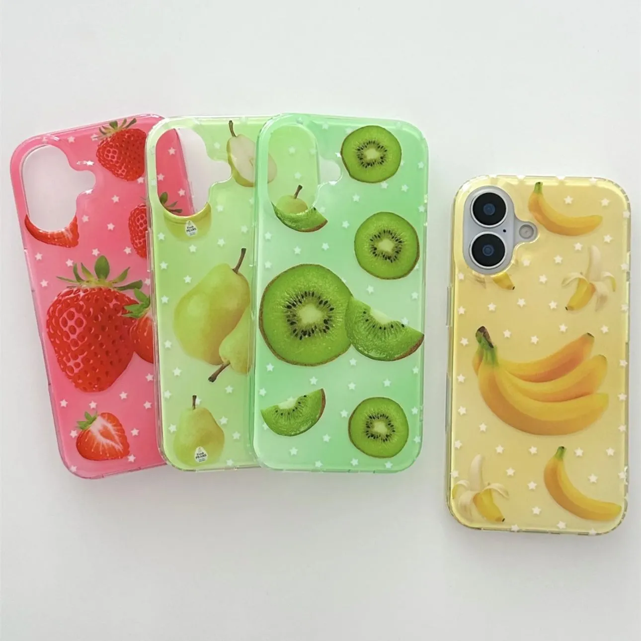 Phone Cases Y2K - Full Screen Fruits Stars Strawberry Pears