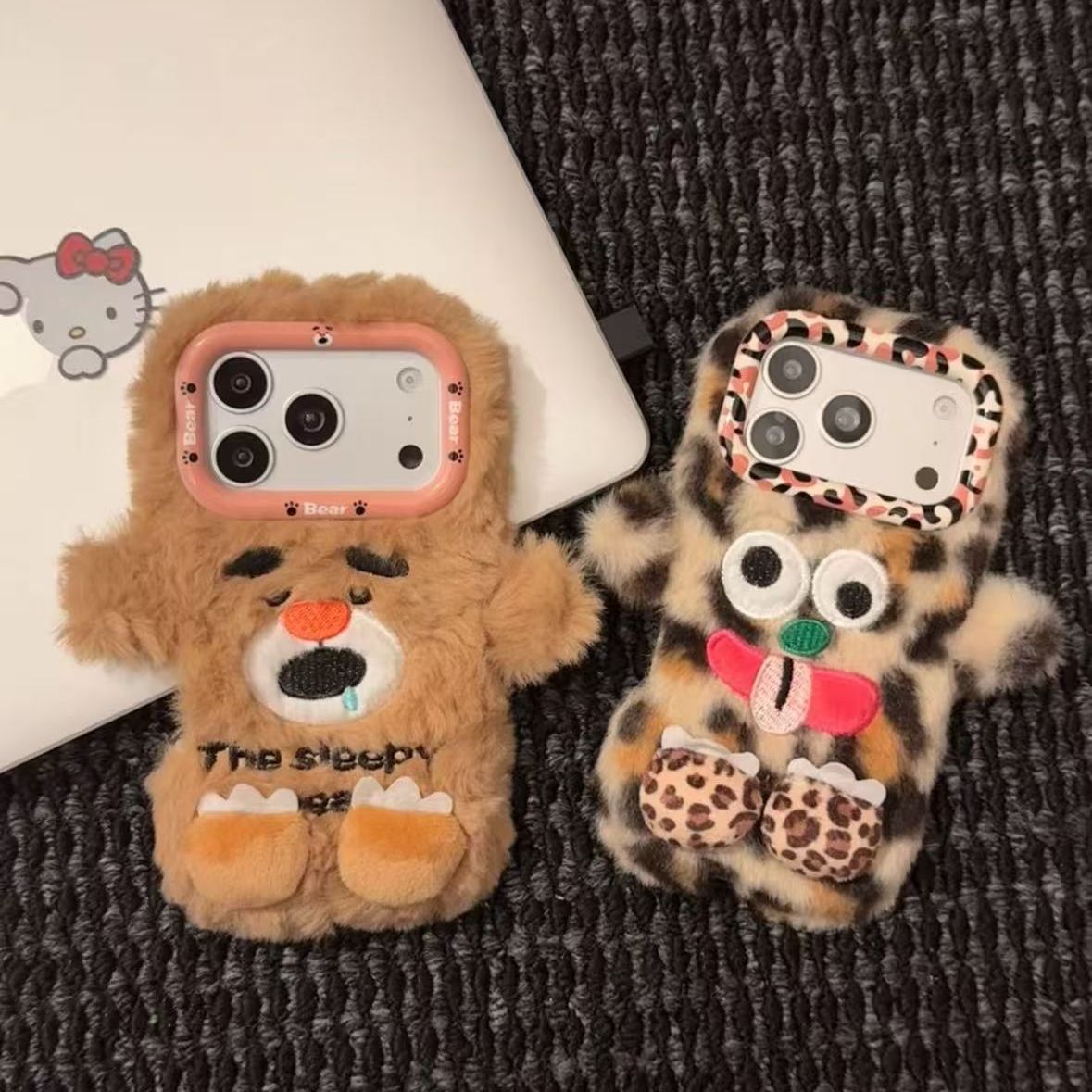 Phone Cases Cute Iphone 13 - Winter And Autumn Leopard-print Brown Sleeping