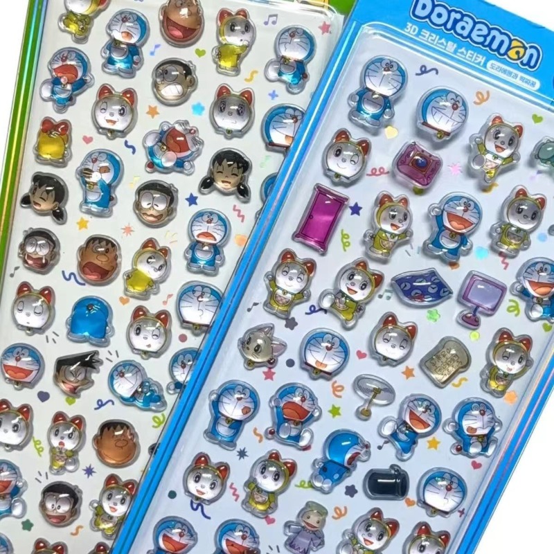 Phone Cases Kids - Doraemon Crystal Sticker Anime Peripheral Cute