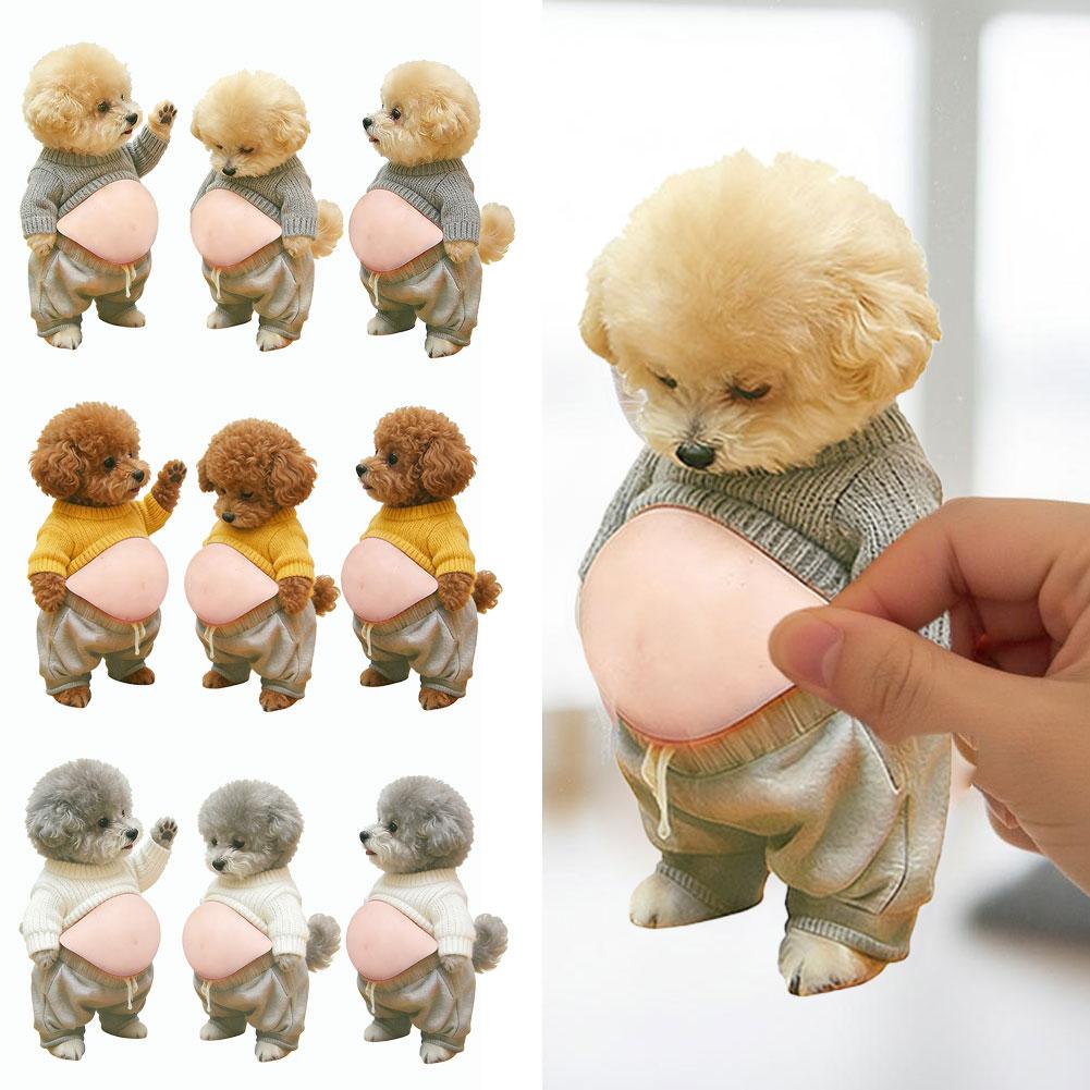 Phone Cases Kids - 3D Soft Belly Dog Squishy Stickers