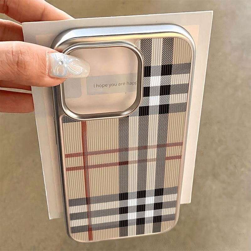 Phone Cases Dior - Luxury fashion plaid Phone Case for