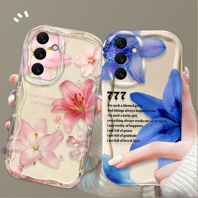 Beautiful Pink Lily Pattern Ph - Phone Cases For Samsung A14 recensie en prijs