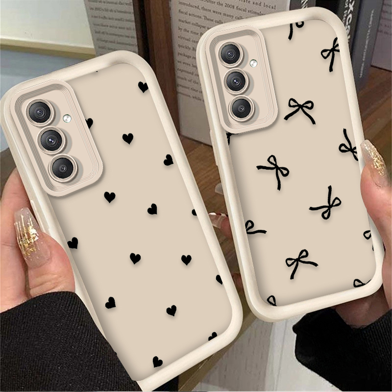 Black Love Heart Bowknot Case  - Phone Cases For Samsung A14 recensie en prijs