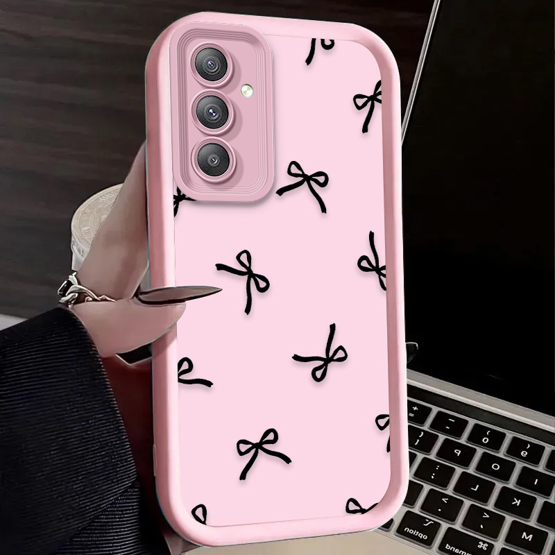 Black Love Heart Bowknot Case  - Phone Cases For Samsung A14 recensie en prijs