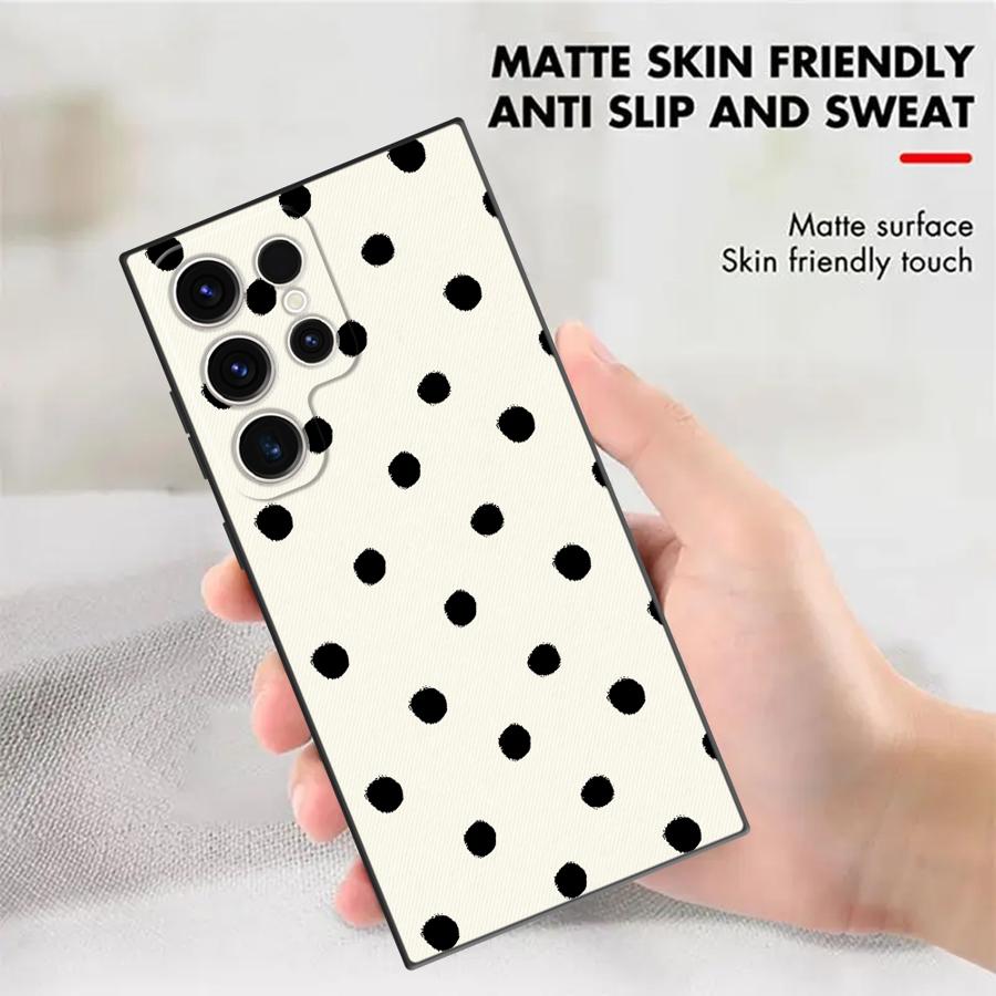 Retro Polka Dots Funda Phone C - Phone Cases Samsung S24 recensie en prijs
