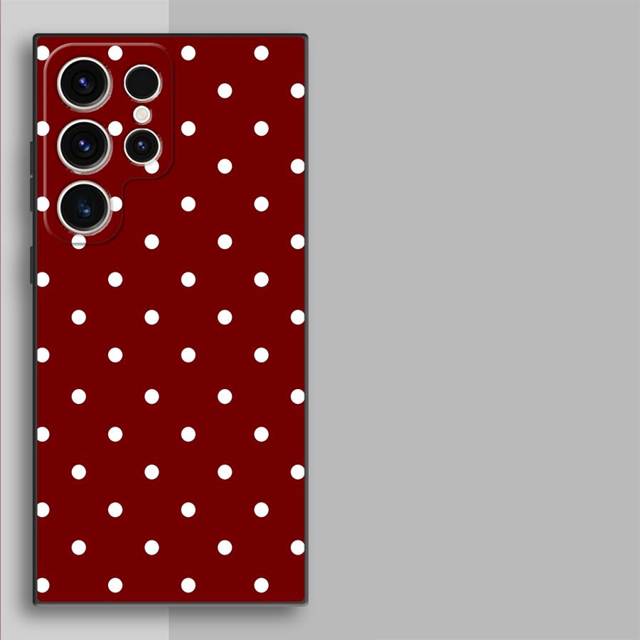 Retro Polka Dots Funda Phone C - Phone Cases Samsung S24 recensie en prijs