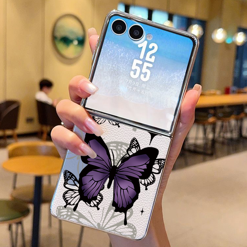 Purple Butterfly PU Leather Ph - Phone Cases Z Fold 7 recensie en prijs