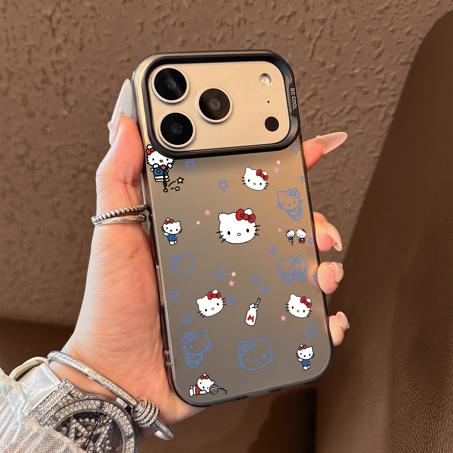 Cute Blue Hello Kitty Pattern  - Phone Cases Hello Kitty recensie en prijs