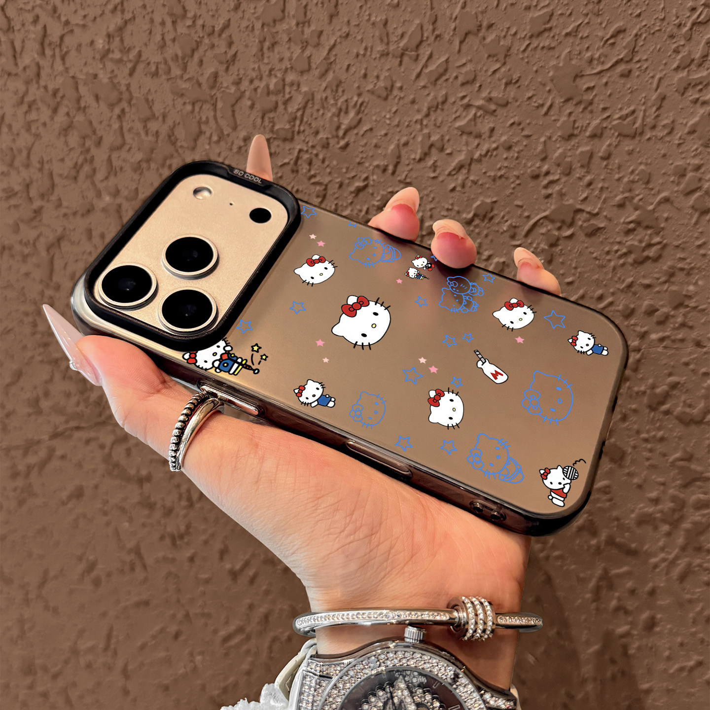 Cute Blue Hello Kitty Pattern  - Phone Cases Hello Kitty recensie en prijs