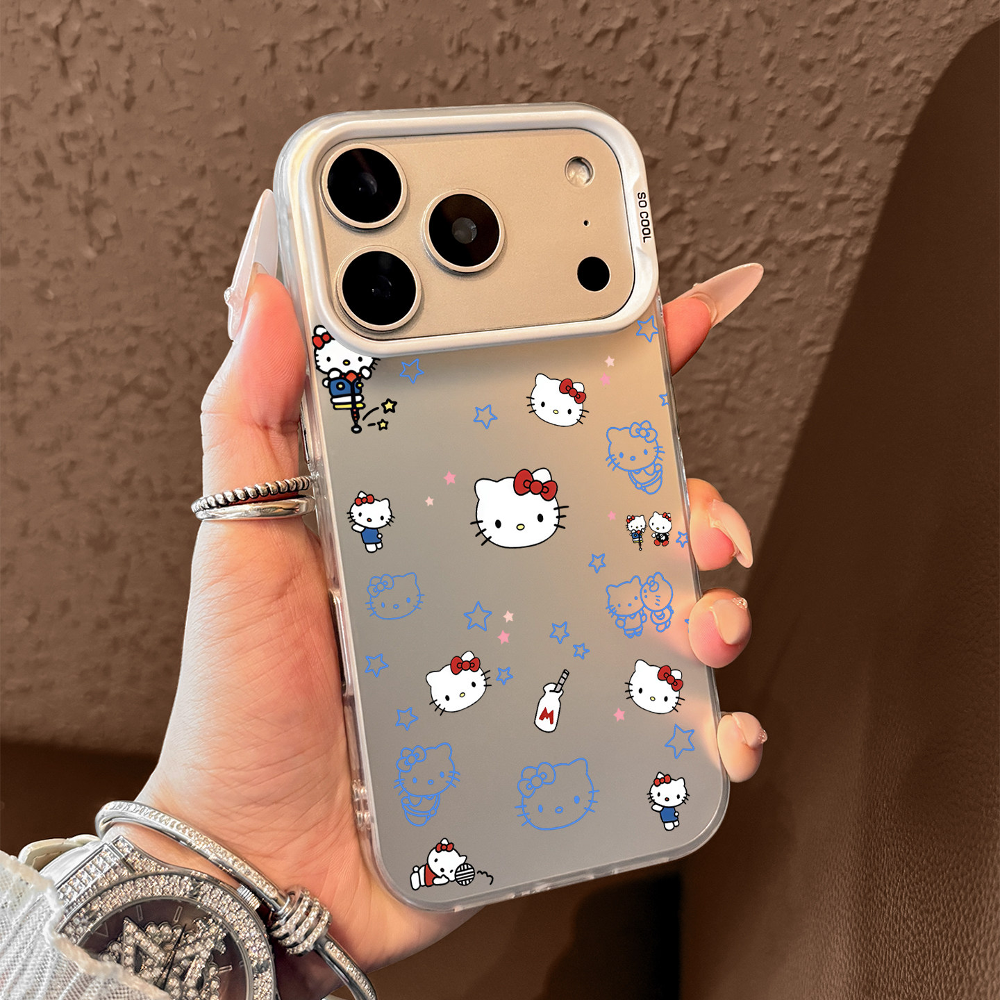 Cute Blue Hello Kitty Pattern  - Phone Cases Hello Kitty recensie en prijs