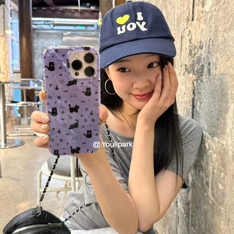 Ins Cute Girl Flower Purple Fu - Phone Cases Y2K recensie en prijs