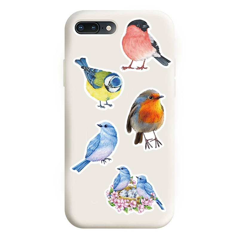 50PCS Watercolor Bird Graffiti - Phone Cases Kids recensie en prijs