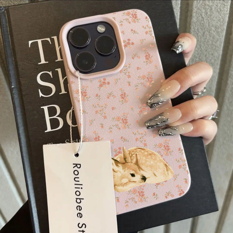 Cute Deer Full Floral Pattern  - Phone Cases Cute Iphone 13 recensie en prijs