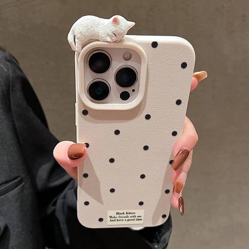 Cute 3D Cat Dot Case For iPhon - Phone Cases Cute Iphone 13 recensie en prijs