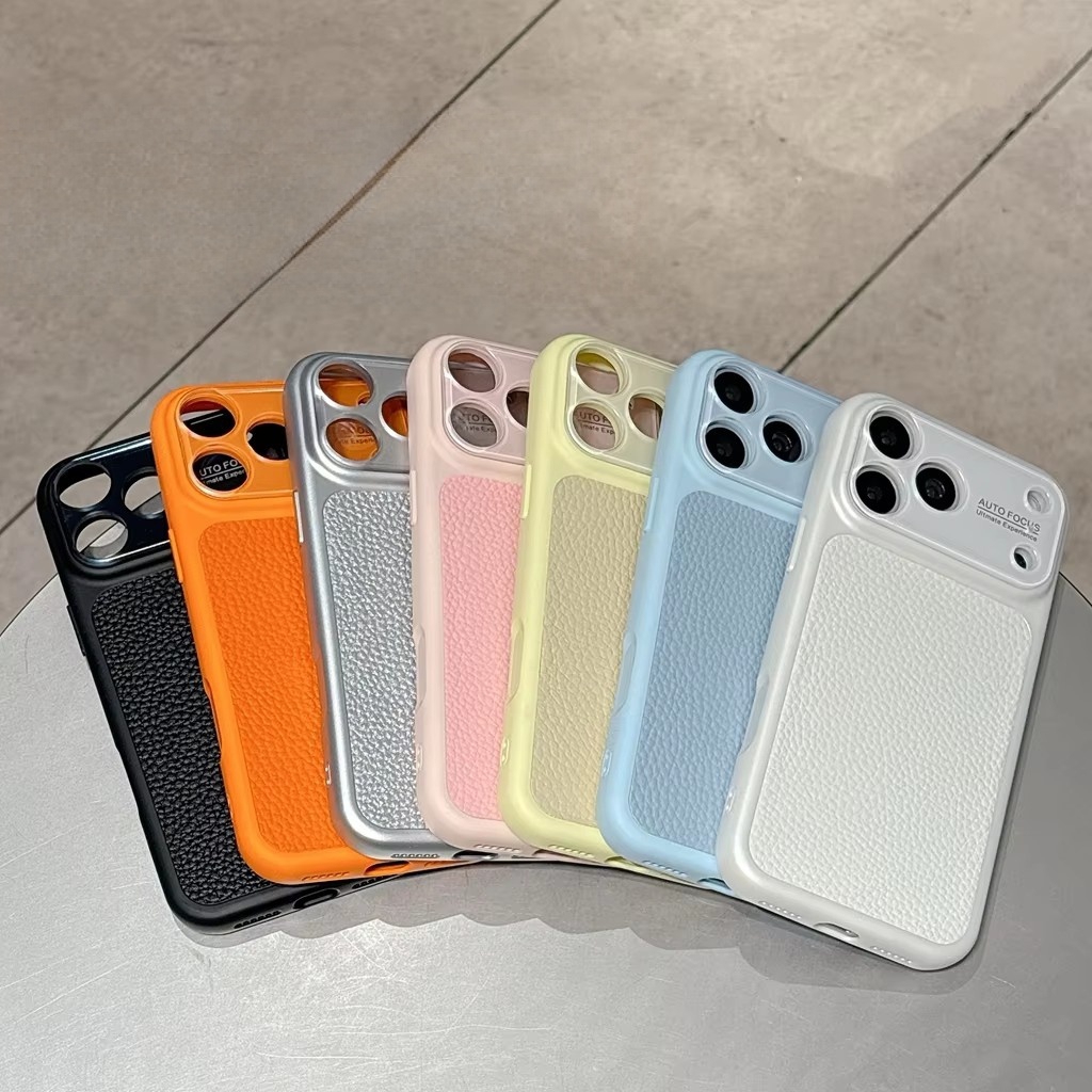 Luxury Lychee Grain Leather Te - Camera Lens Protector recensie en prijs