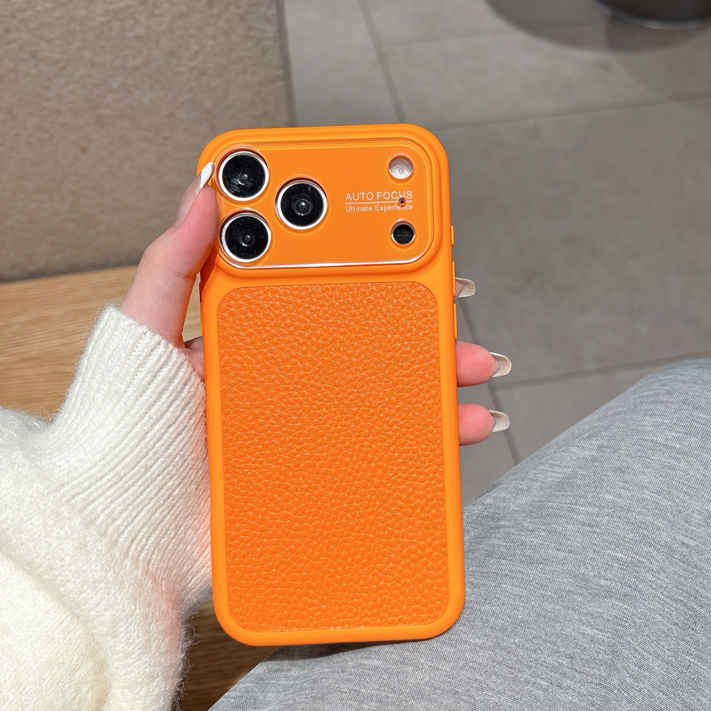Luxury Lychee Grain Leather Te - Camera Lens Protector recensie en prijs