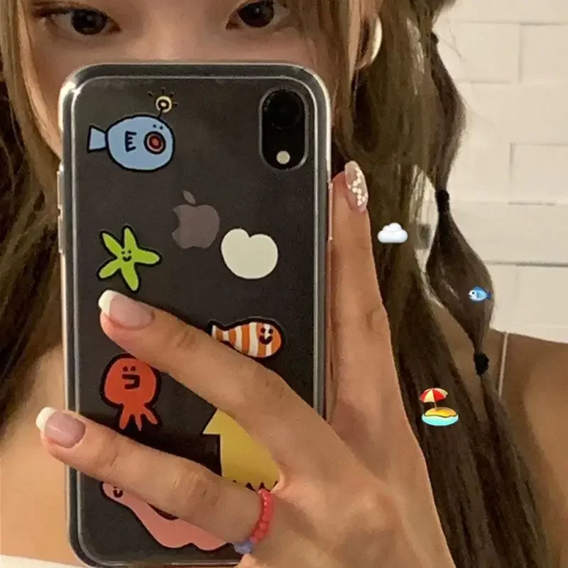 Ins Kawaii Ocean Creatures Cut - Phone Cases Y2K recensie en prijs