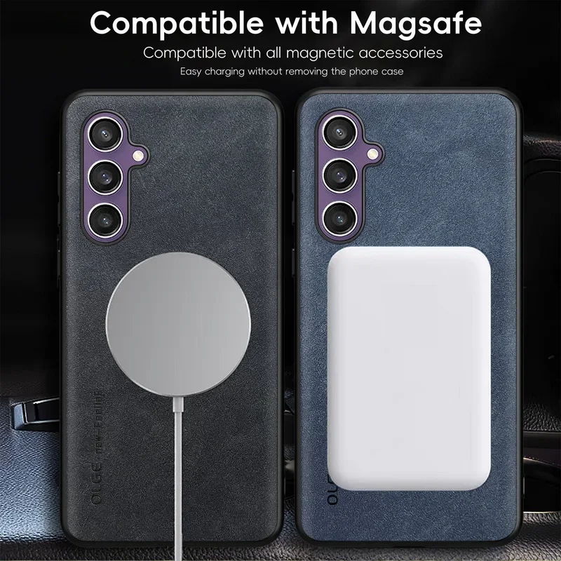Luxury Leather Magnetic Case F - Phone Cases For Samsung A14 recensie en prijs