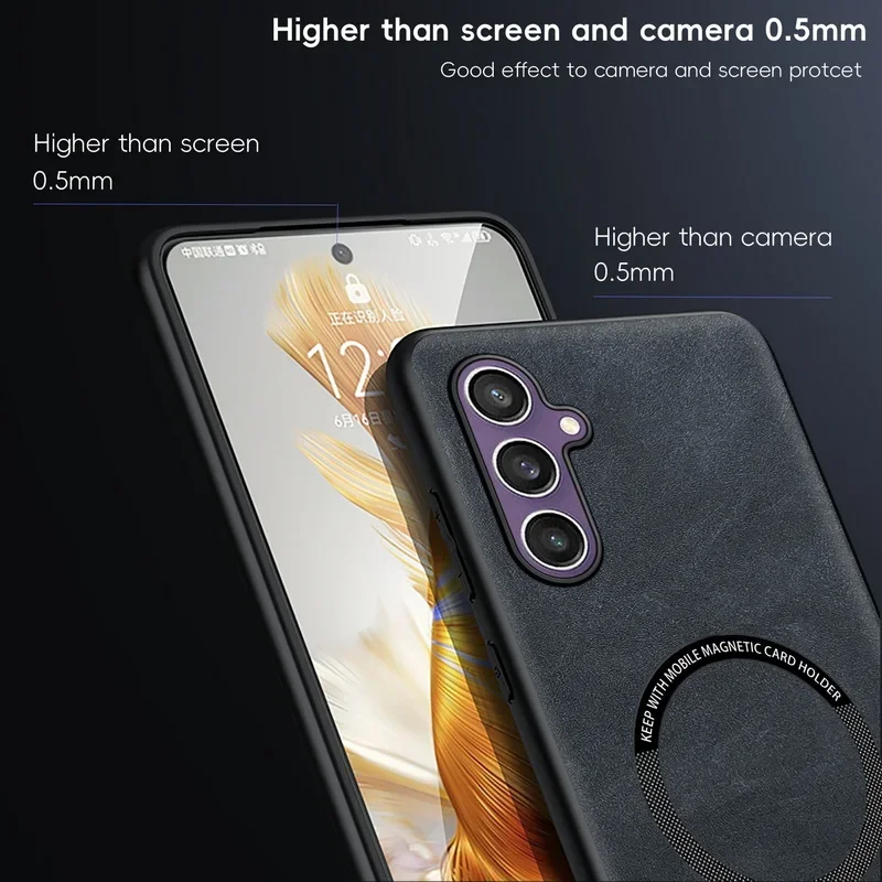 Luxury Leather Magnetic Case F - Phone Cases For Samsung A14 recensie en prijs