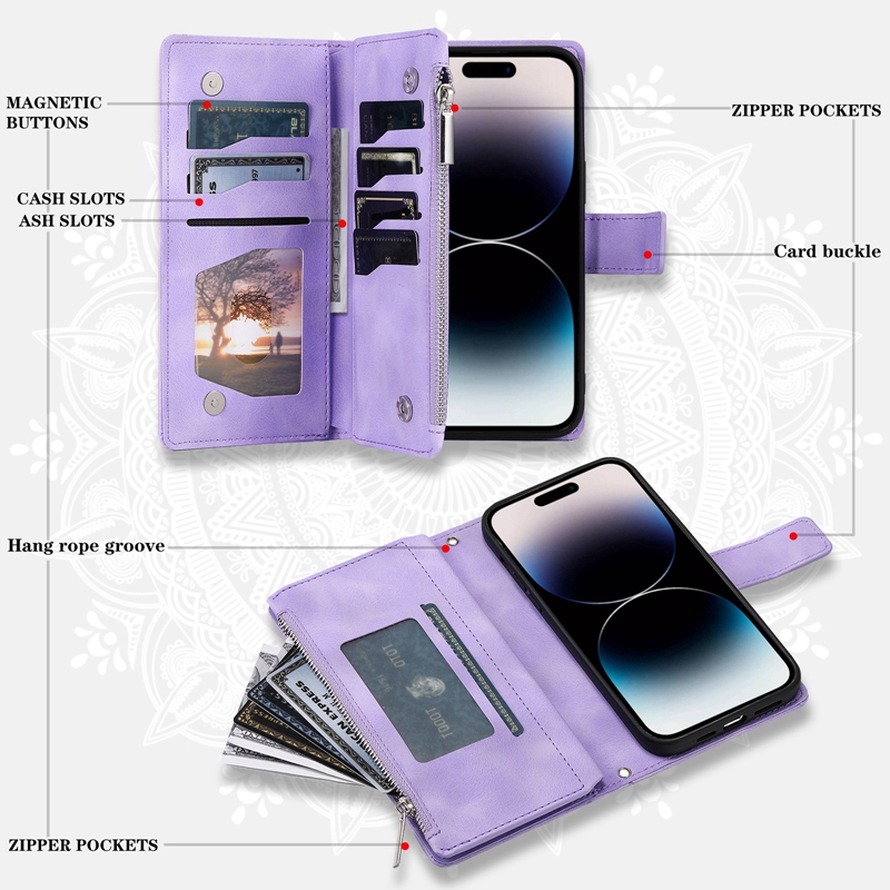 Luxury Zipper Wallet Case for  - Phone Cases Classy recensie en prijs