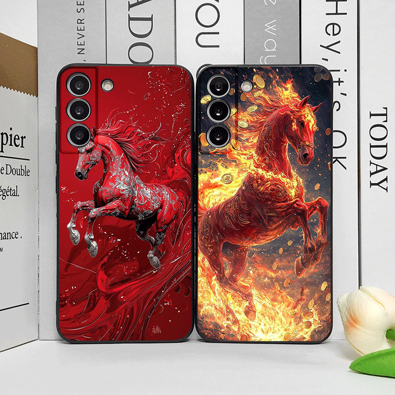 Fashion Chinese-Style Red Hors - Phone Cases For Samsung A14 recensie en prijs