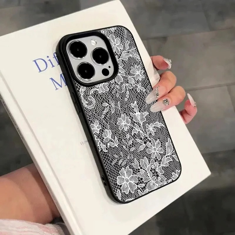 White Lace Patterned Lychee Te - Phone Cases Dior recensie en prijs