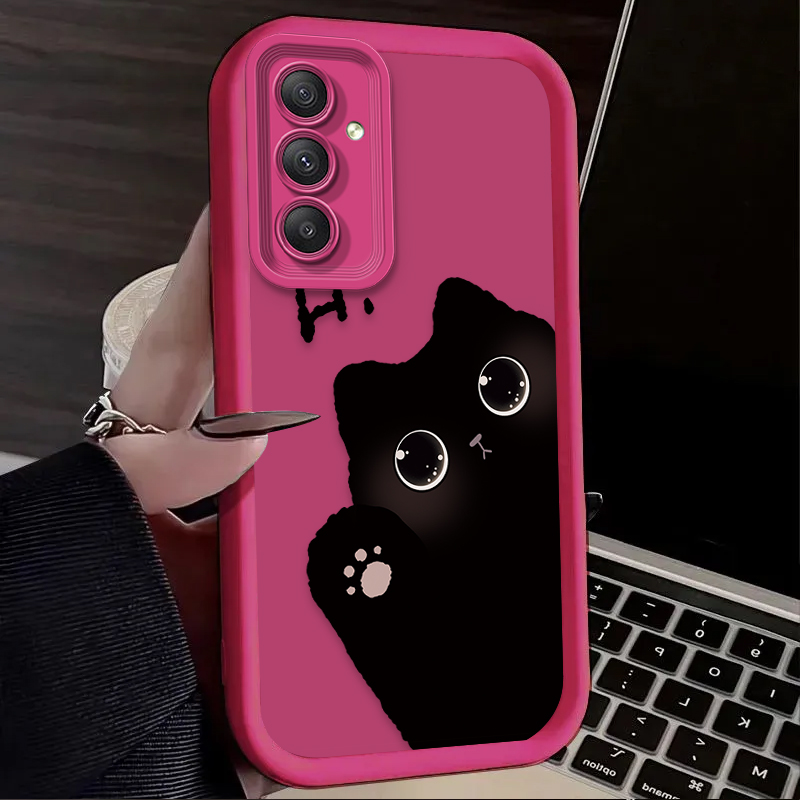 Lovely Big Eyed Cat Phone Case - Phone Cases For Samsung A14 recensie en prijs