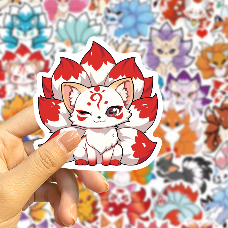 50PCS Cute Cartoon Nine-Tailed - Phone Cases Kids recensie en prijs