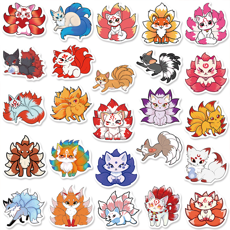 50PCS Cute Cartoon Nine-Tailed - Phone Cases Kids recensie en prijs
