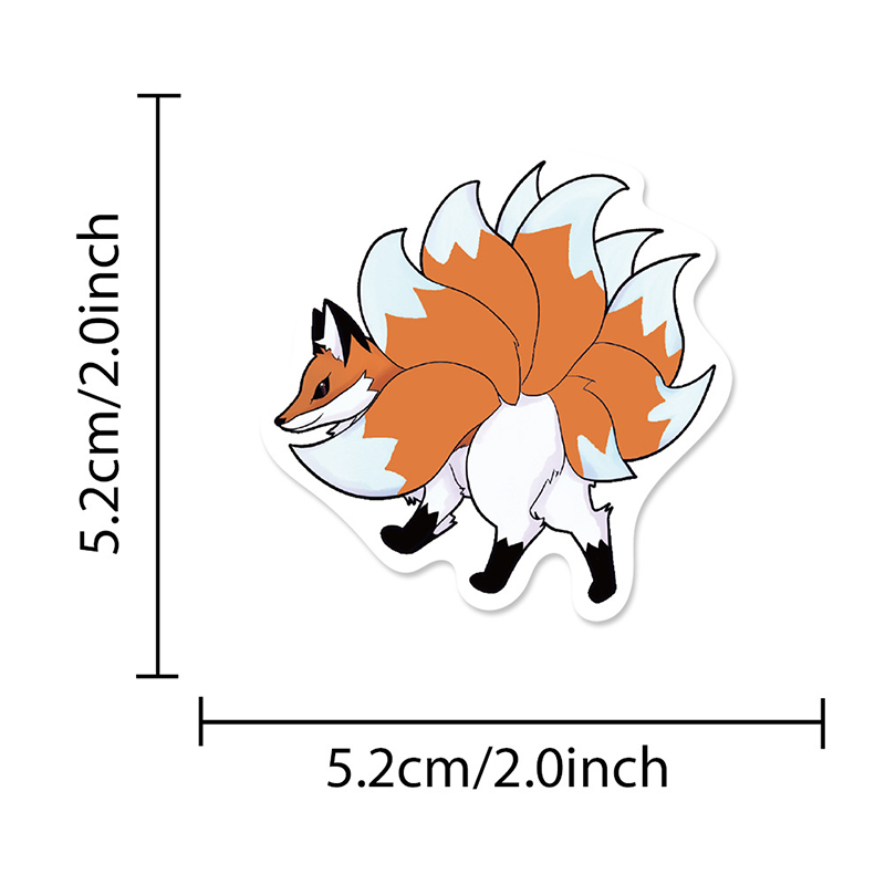 50PCS Cute Cartoon Nine-Tailed - Phone Cases Kids recensie en prijs