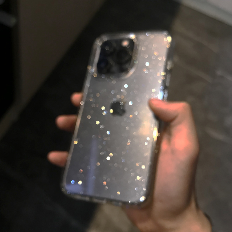 Transparent Simple Glitter Pho - Phone Cases Y2K recensie en prijs
