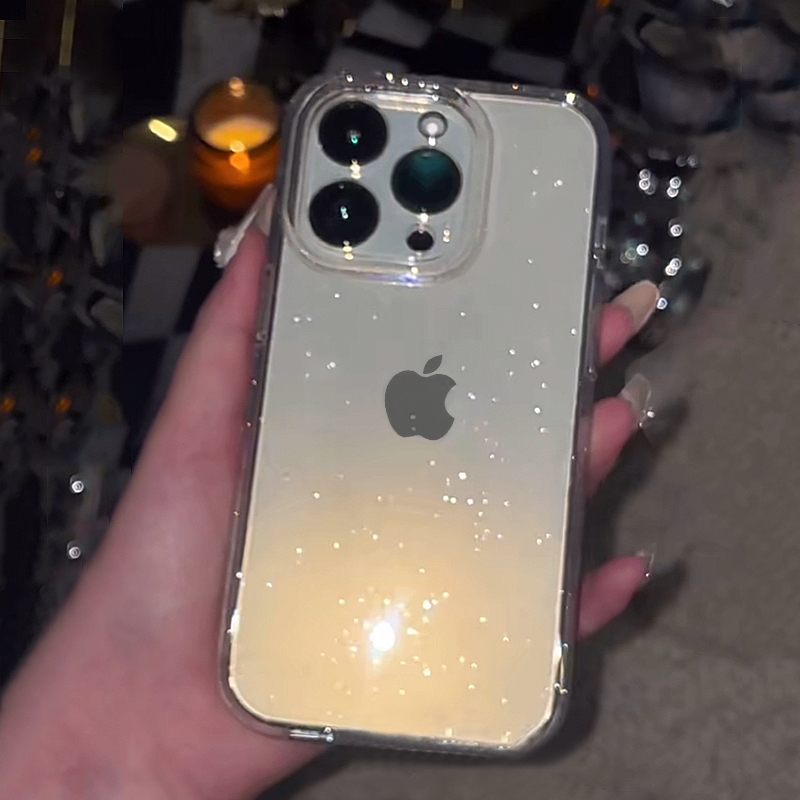 Transparent Simple Glitter Pho - Phone Cases Y2K recensie en prijs