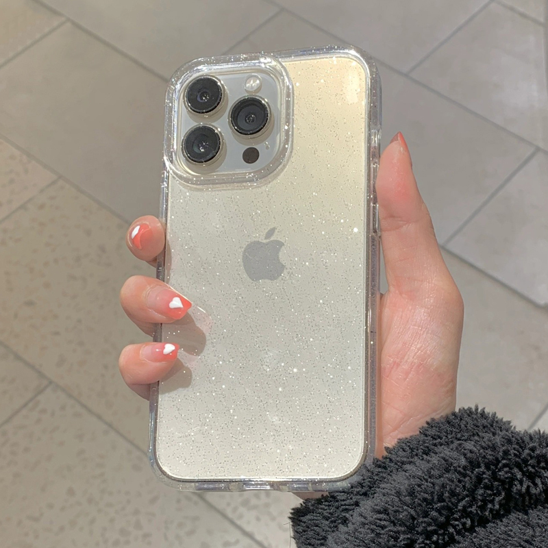 Transparent Simple Glitter Pho - Phone Cases Y2K recensie en prijs