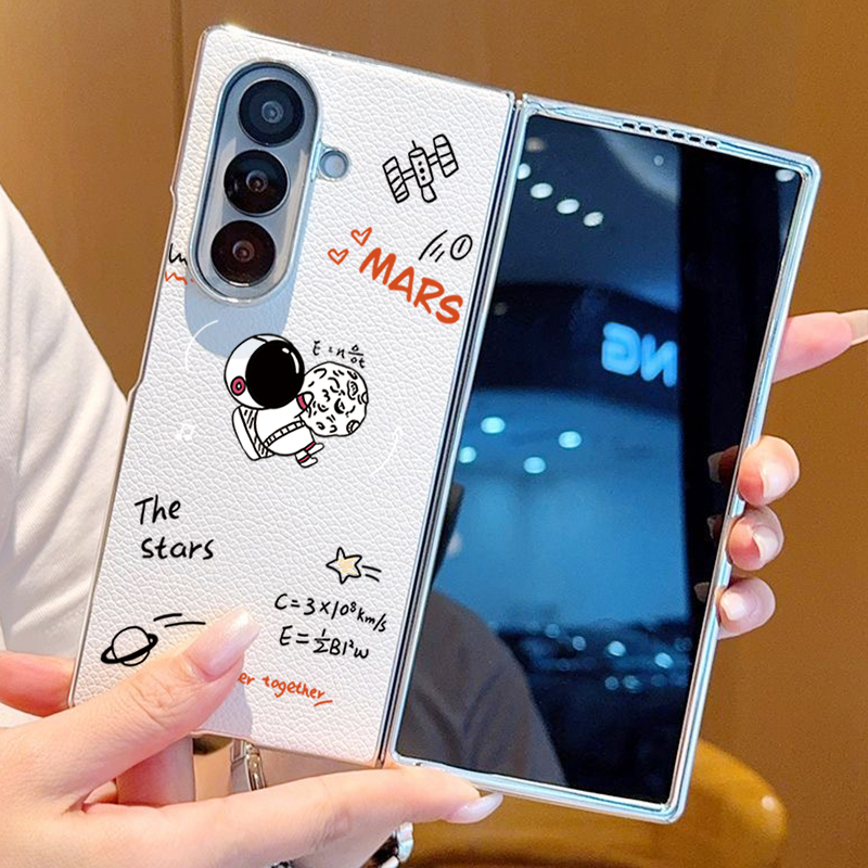 Astronaut Pattern PU Leather P - Phone Cases Z Fold 7 recensie en prijs