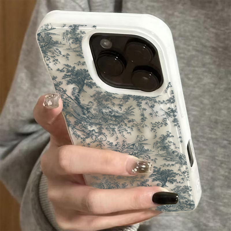 Cute Blue Floral Pattern Soft  - Phone Cases Dior recensie en prijs