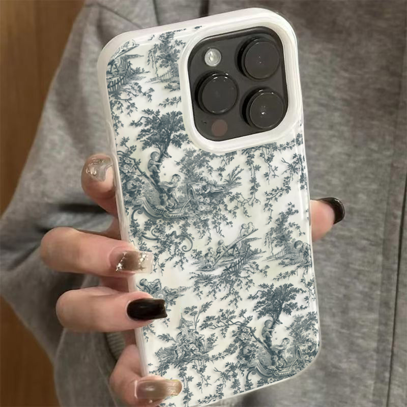 Cute Blue Floral Pattern Soft  - Phone Cases Dior recensie en prijs