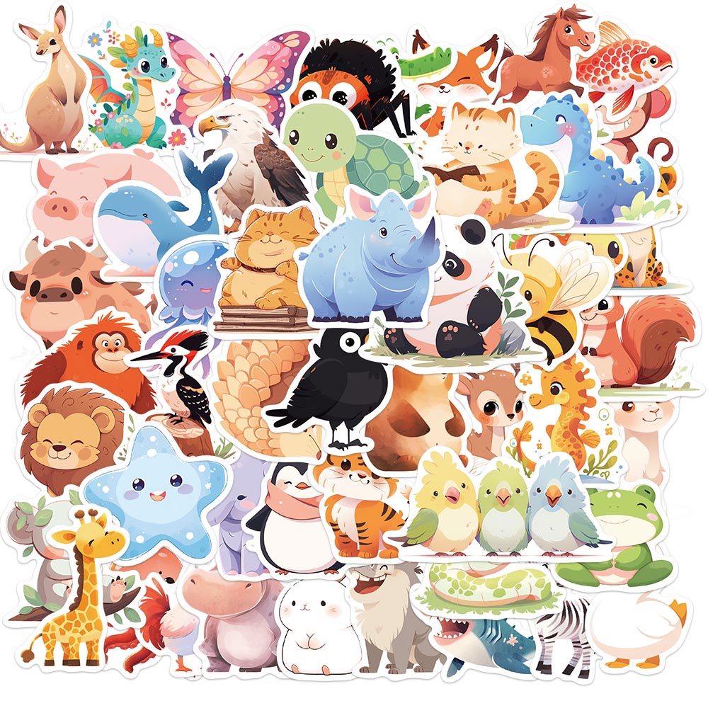 50PCS Cute Animal Water Bottle - Phone Cases Kids recensie en prijs