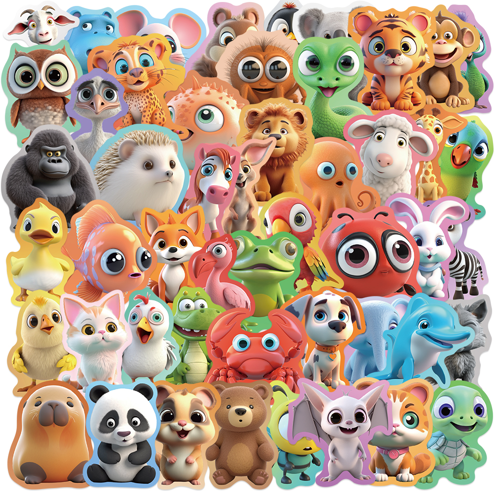 50PCS Cute Animal Water Bottle - Phone Cases Kids recensie en prijs