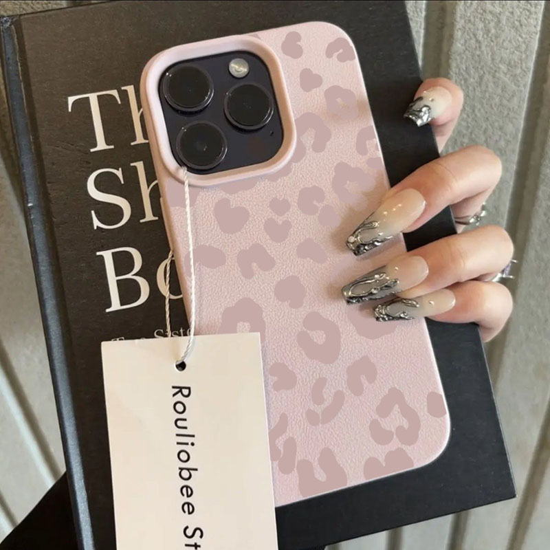 Pink Leopard Print Lichee Patt - Phone Cases Xiaomi 14 recensie en prijs