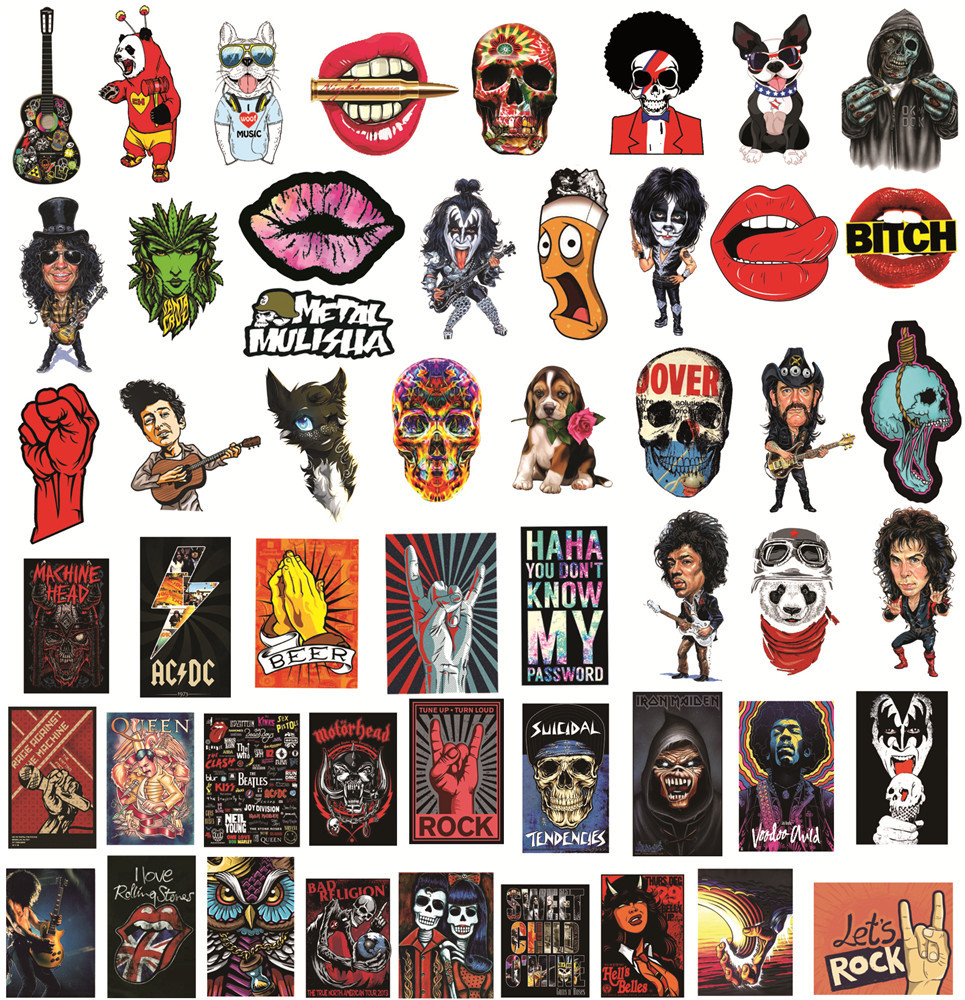 50Pcs Vintage Rock Stickers DI - Phone Cases Kids recensie en prijs