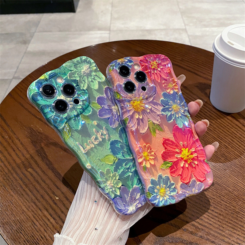 Retro Blue Light Oil Painting  - Phone Cases Iphone 13 recensie en prijs