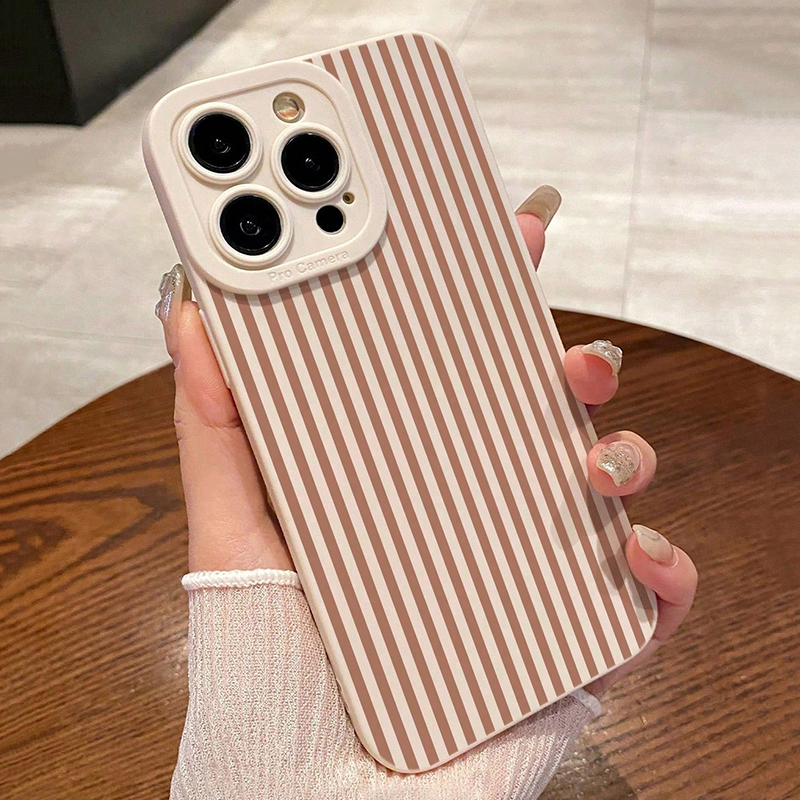 Pink Striped Painted Anti-Drop - Phone Cases Iphone 13 recensie en prijs