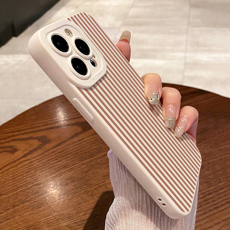 Pink Striped Painted Anti-Drop - Phone Cases Iphone 13 recensie en prijs
